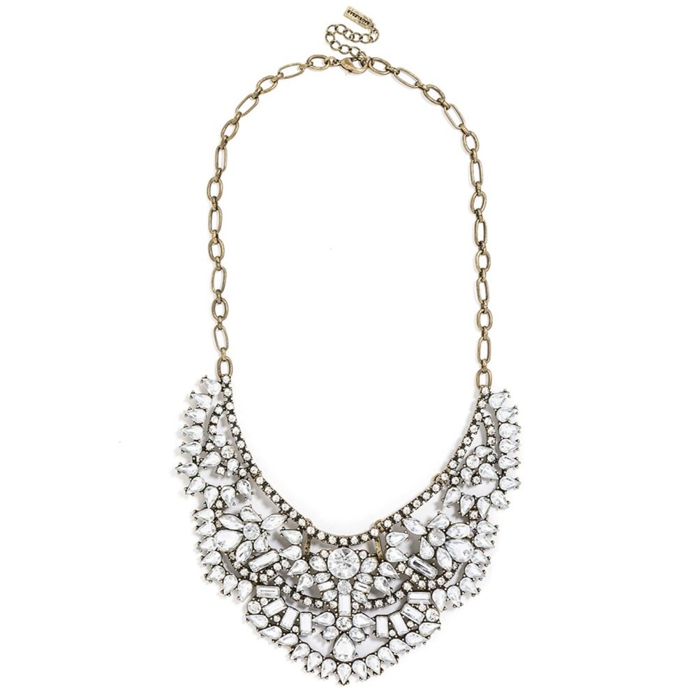 BaubleBar crystal rapunzel bib necklace
